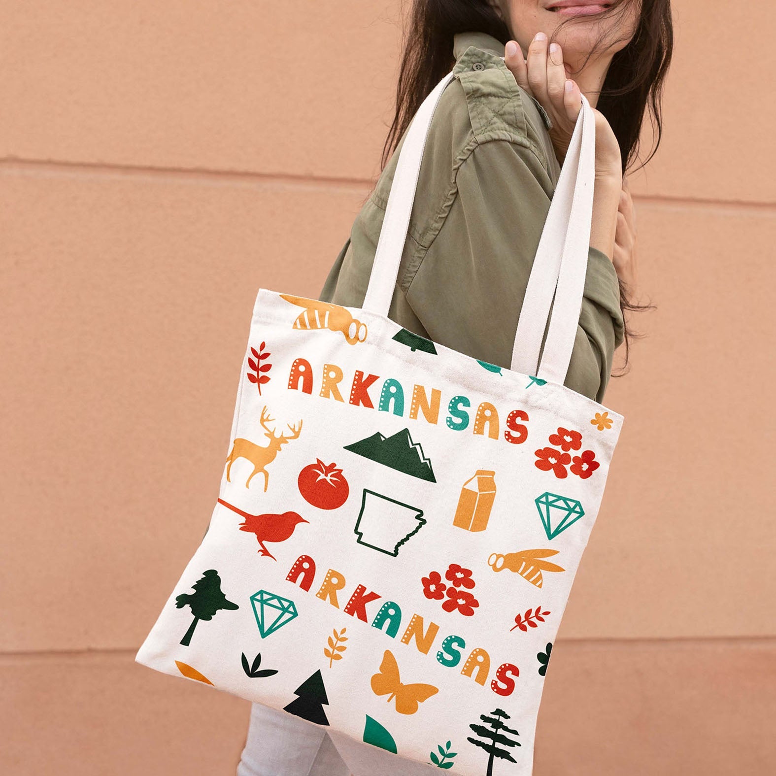 State Icons Tote Bags