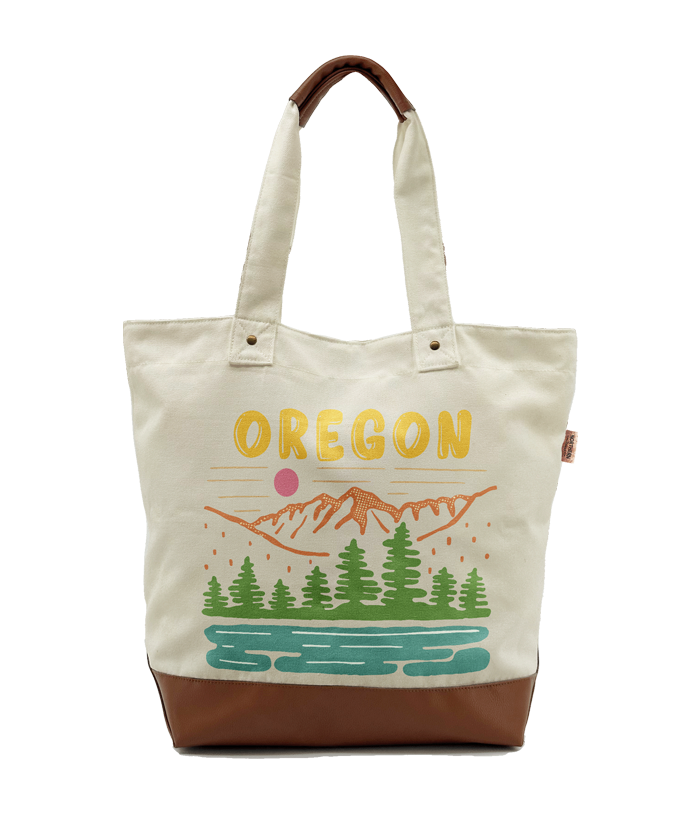 Oregon Wilderness Landscape Canvas Tote Bag