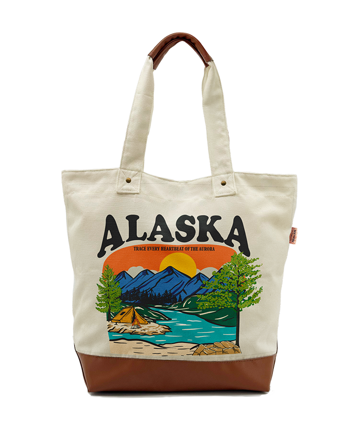 Alaska Adventure Canvas Tote Bag