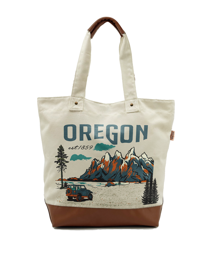 Oregon Mountain Explorer Tote Bag