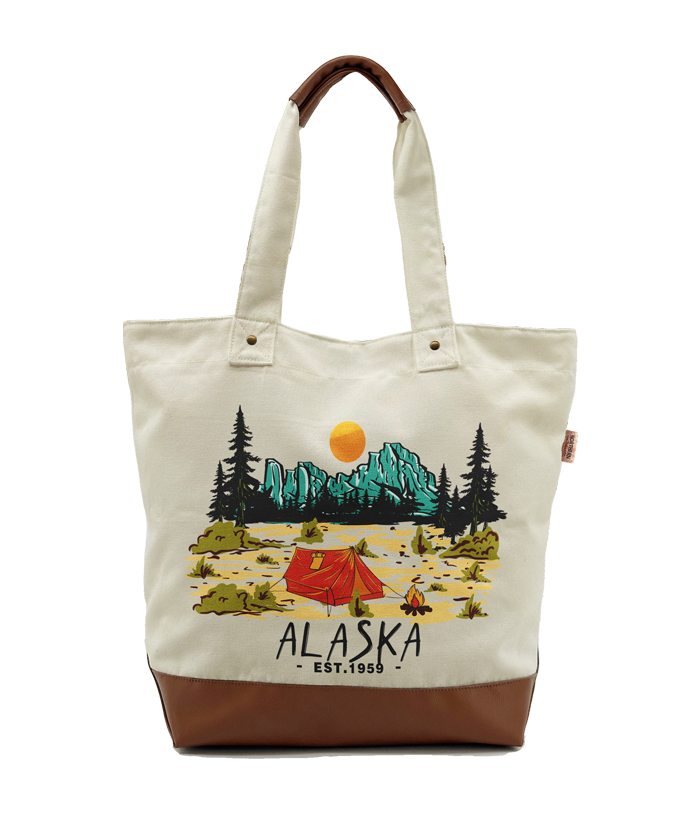 Alaska Adventure Canvas Tote Bag