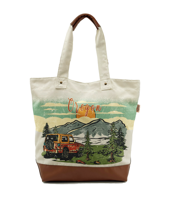 Oregon Off-Road Adventure Canvas Tote  Bag