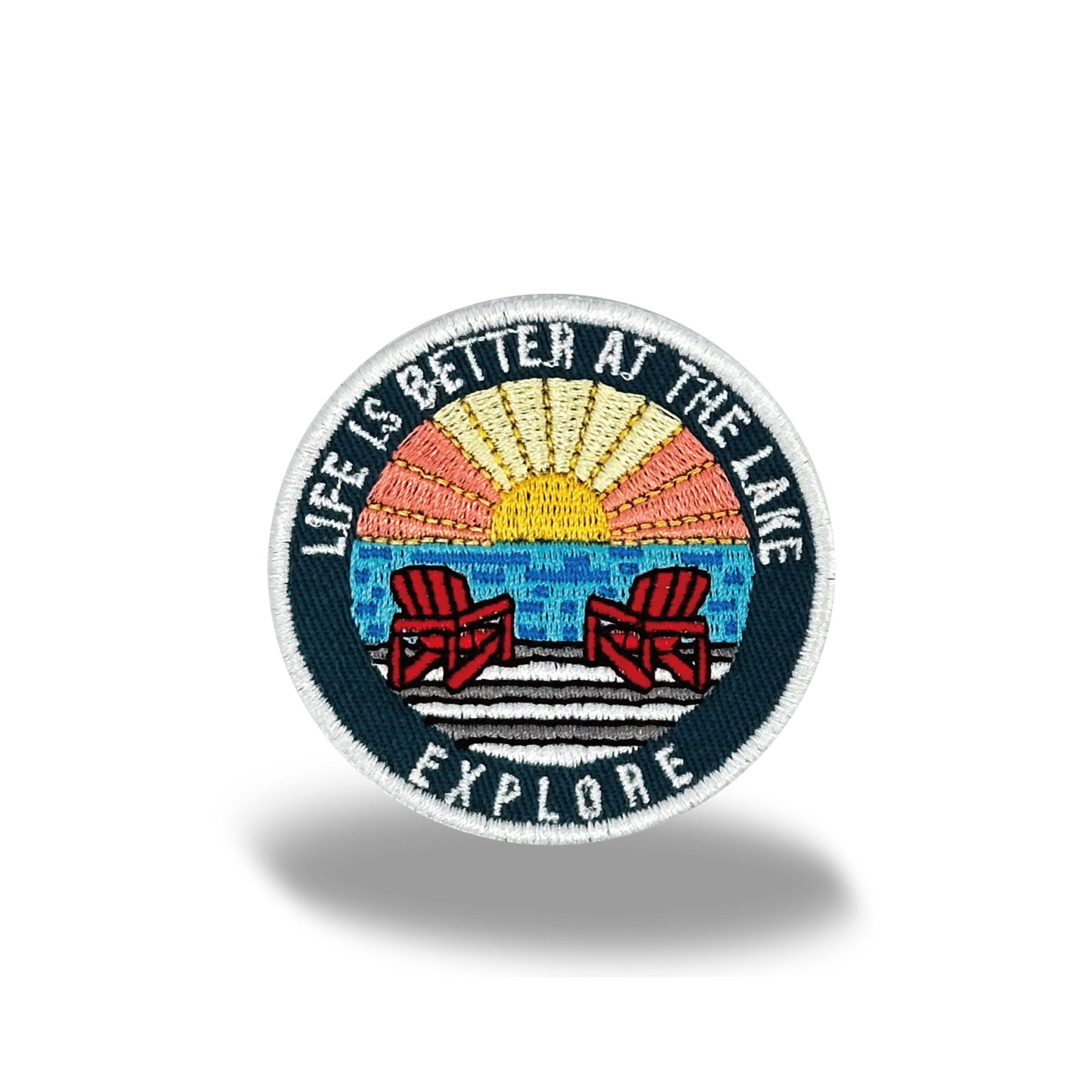 Life is Better at the Lake Iron On Embroidery Patch