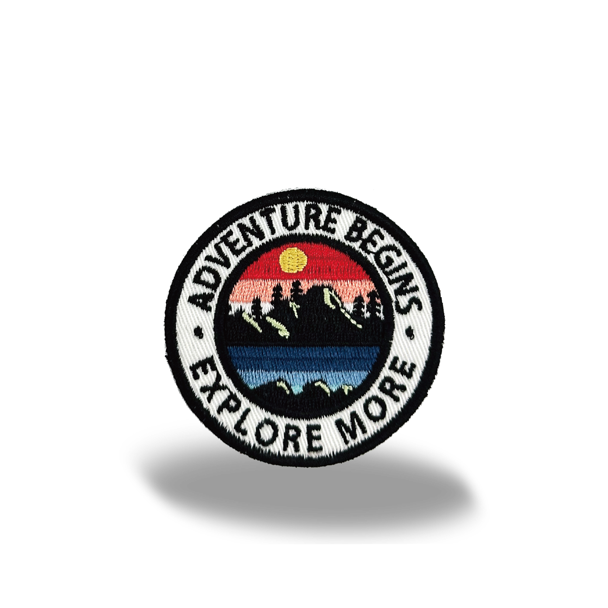 Adventure Begins Explore More Iron On Embroidery Patch