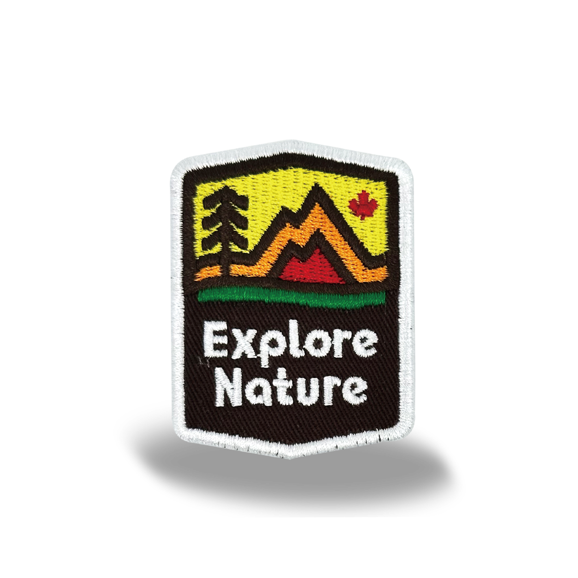Explore Nature Iron On Embroidery Patch