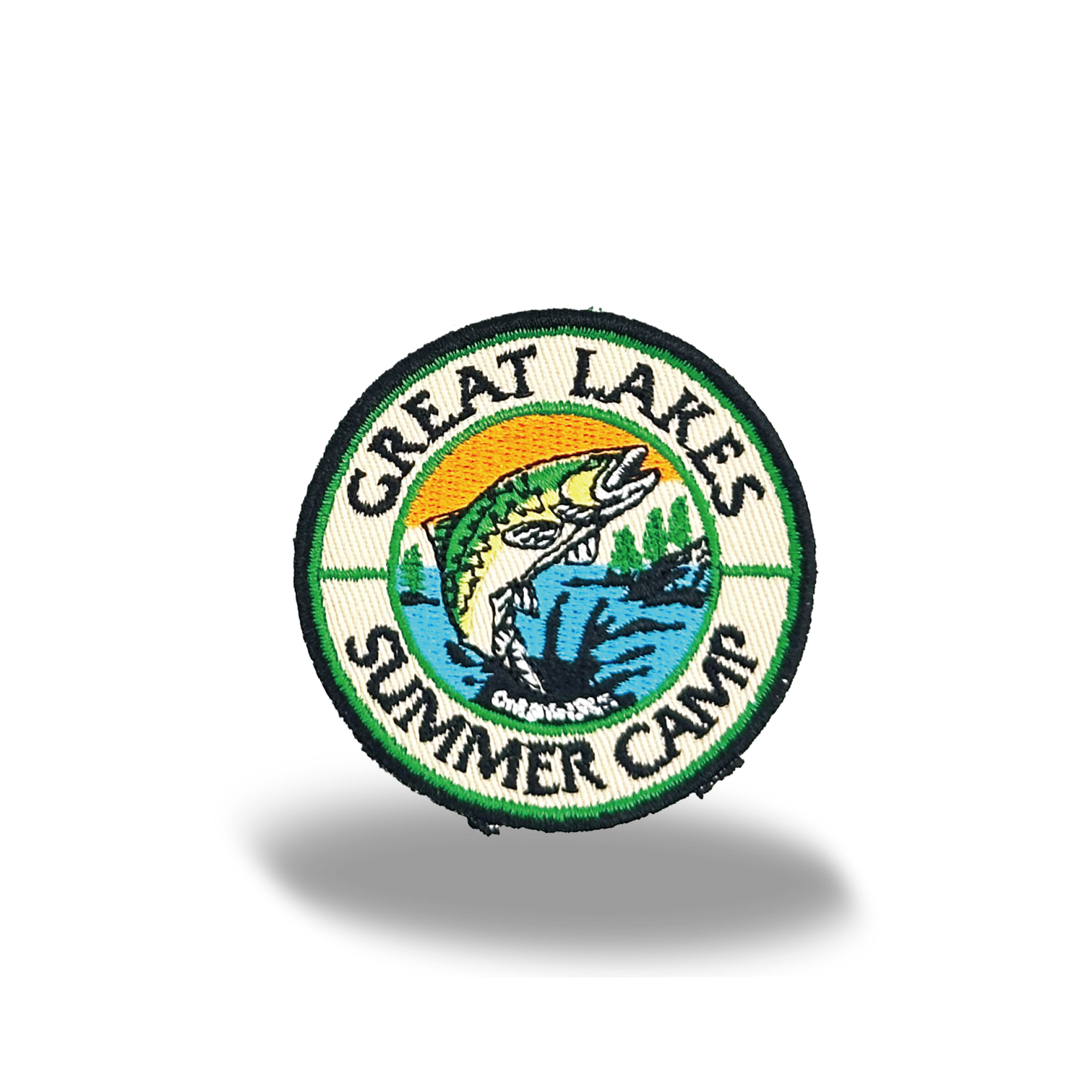 Great Lakes Summer Camp Iron On Embroidery Patch