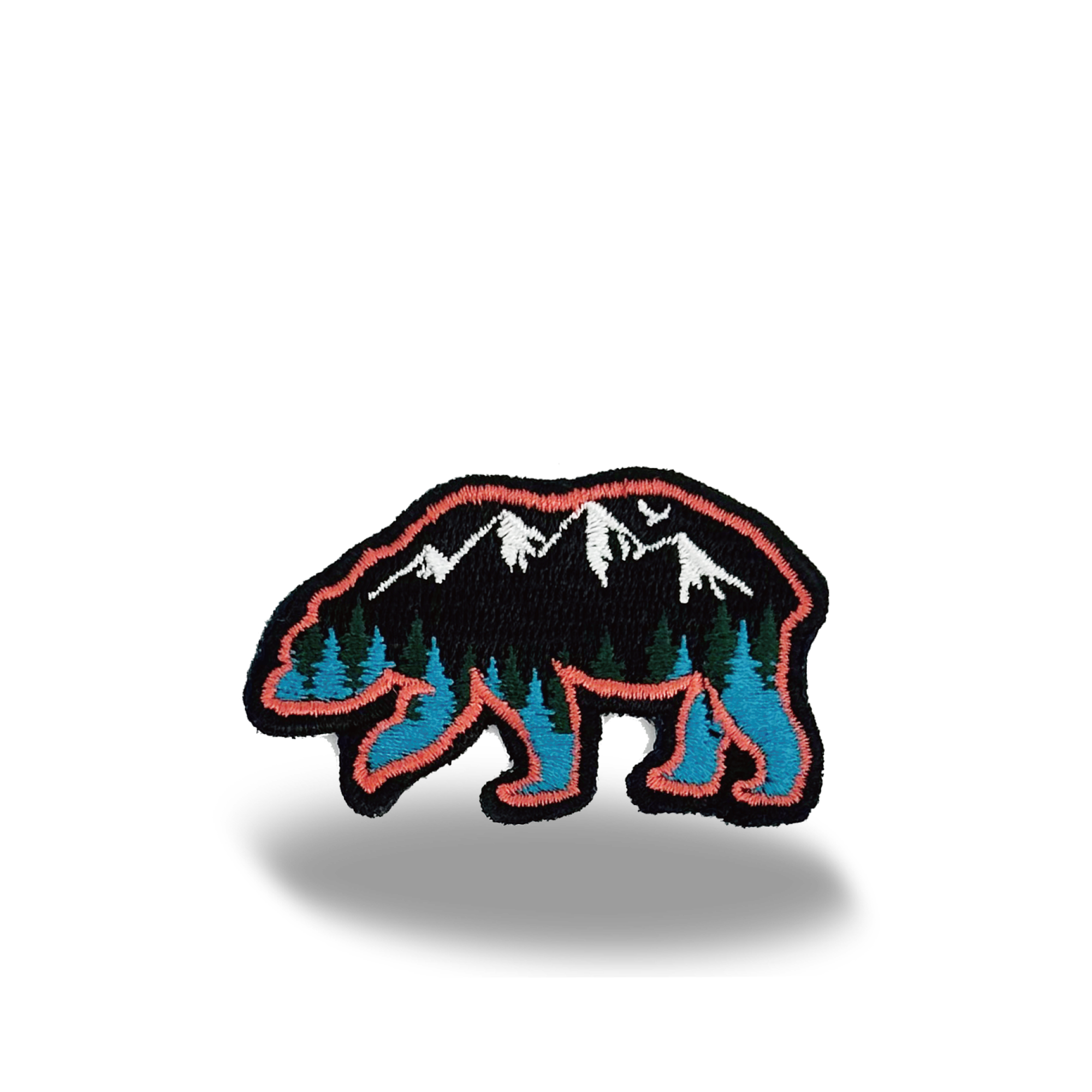 Forest Bear Wilderness Iron On Embroidery Patch