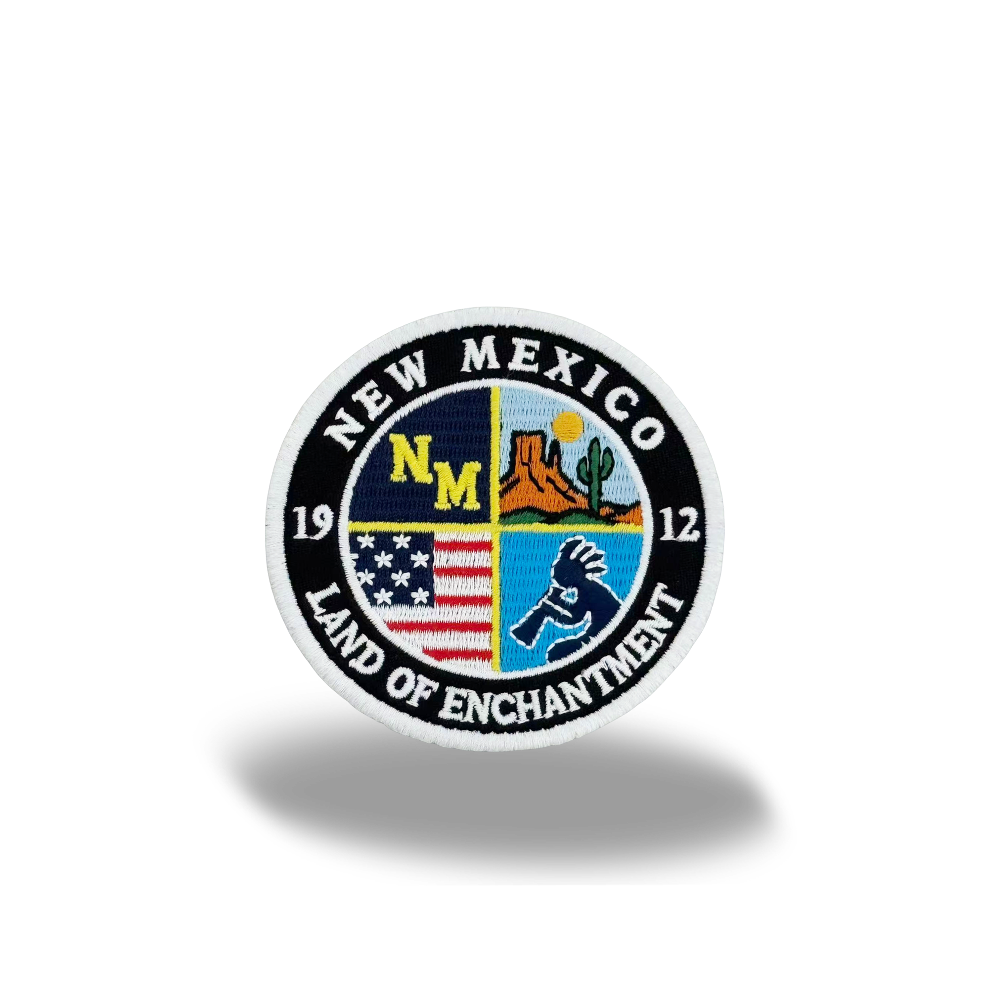 New Mexico Round Embroidered Patch Southwest Heritage Badge