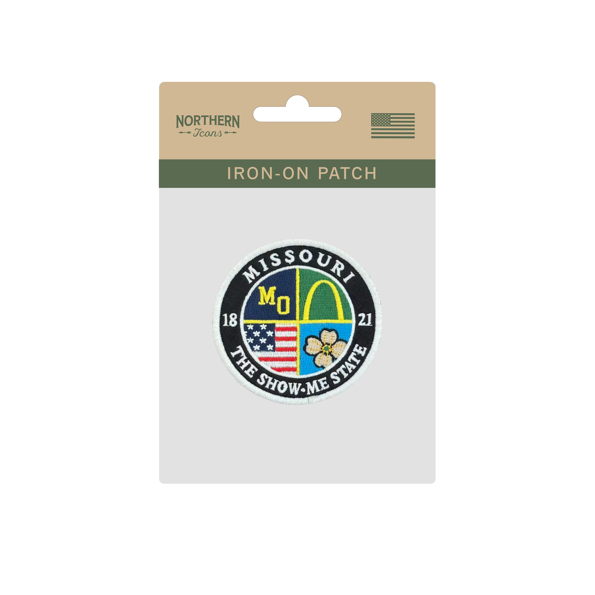 Missouri Embroidered Patch – The Show-Me State Round Badge