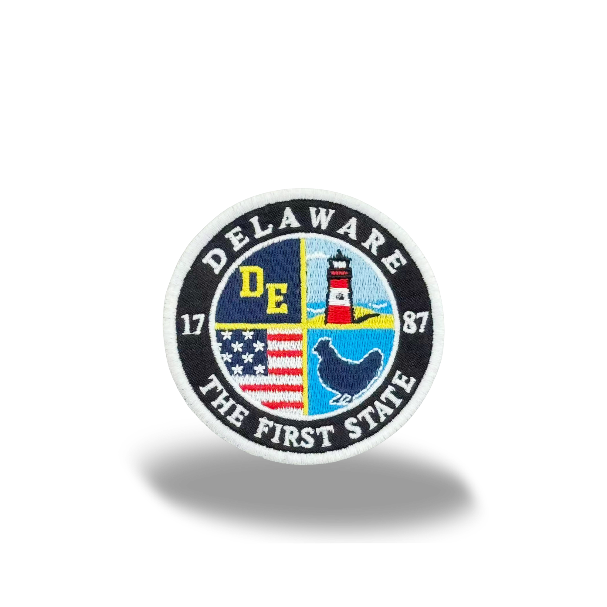 Delaware Embroidered Patch – The First State Round Badge