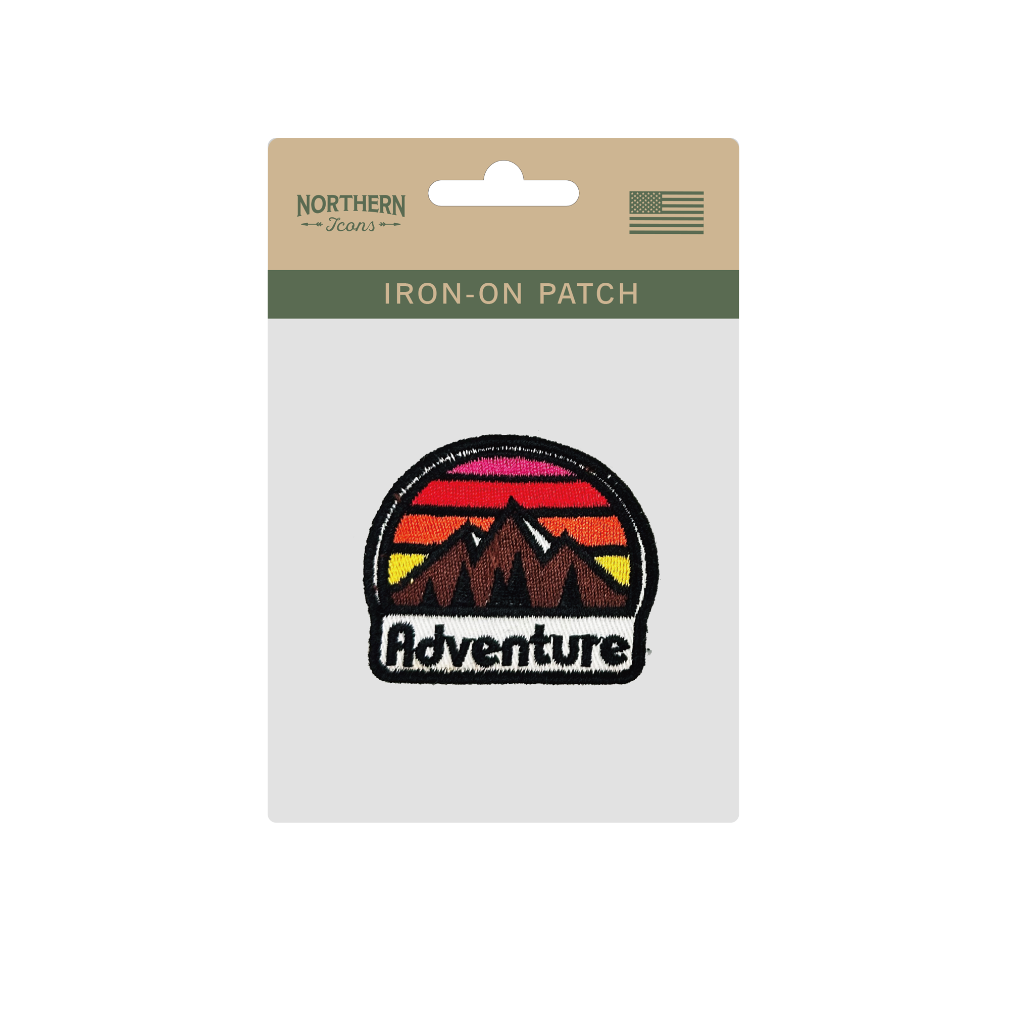 Adventure Sunset Iron On Embroidery Patch