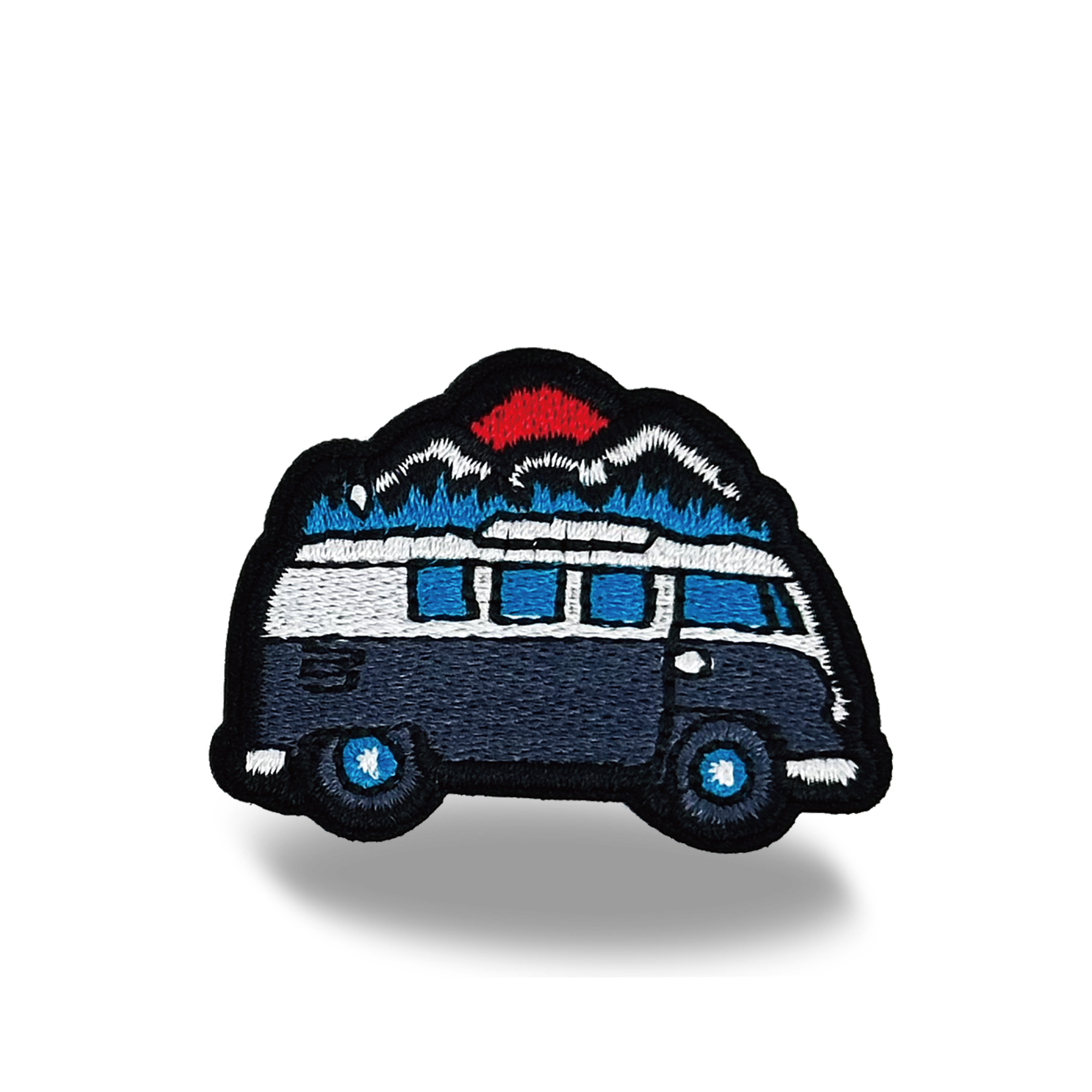 Mountain Van Adventure Iron On Embroidery Patch