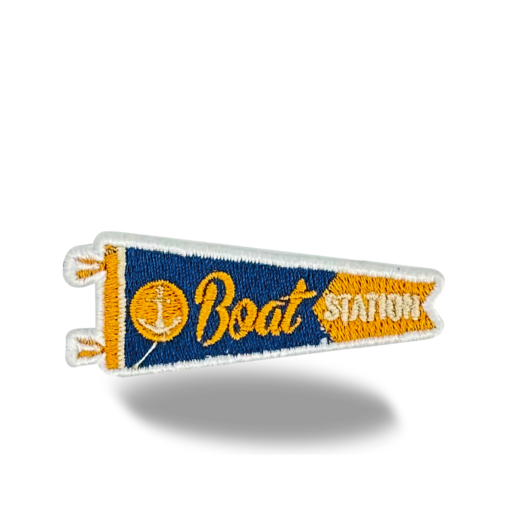 Boat Station Iron On Embroidery Patch
