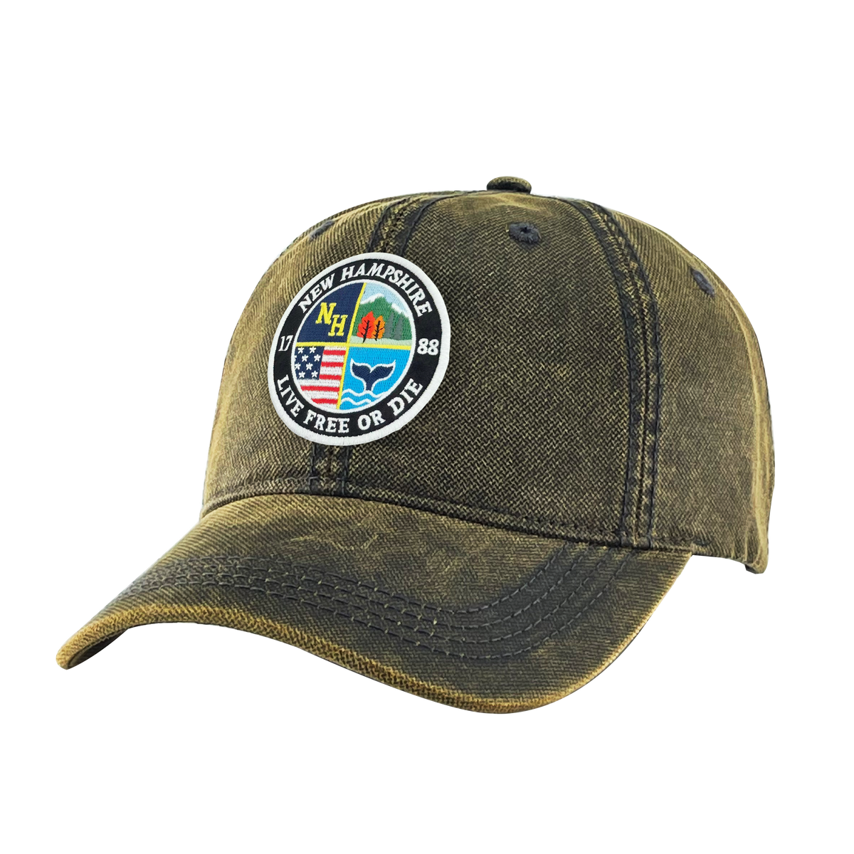 New Hampshire Oilskin Washed Cap | Vintage Outdoor Baseball Hat