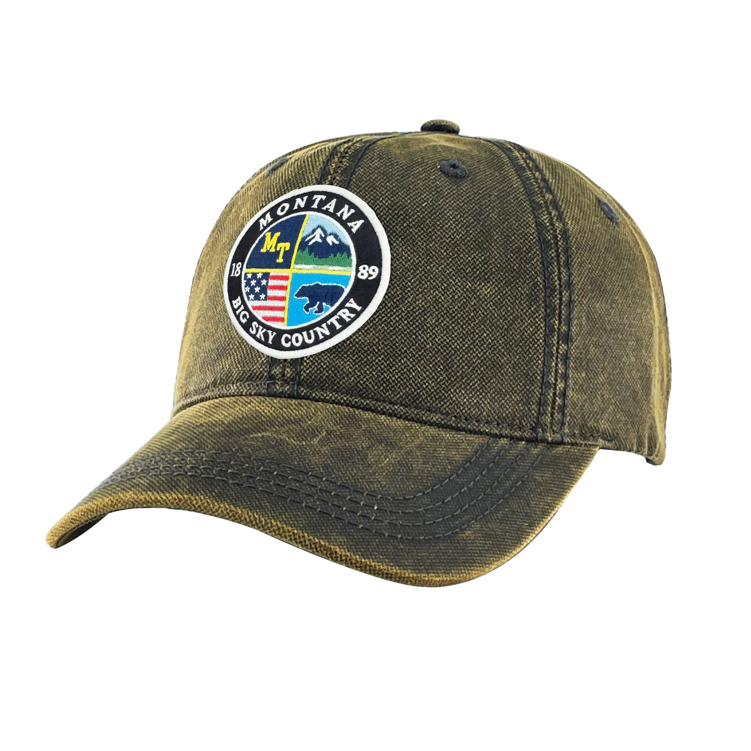 Montana Vintage Patch Baseball Cap ¨C Outdoor Adventure Hat for Travel & Everyday Wear