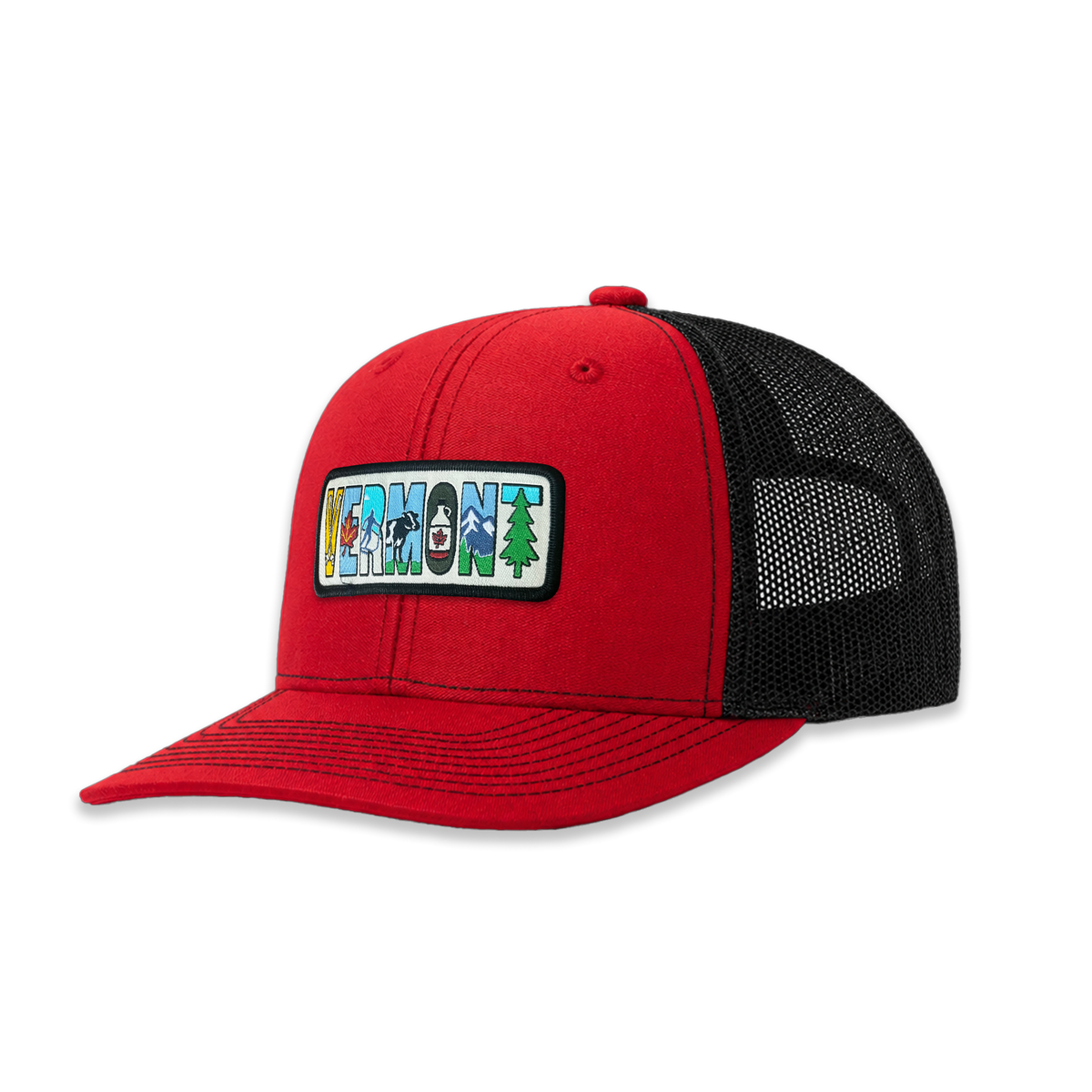 Vermont Trucker Hat | Scenic Letter Mesh Back Cap