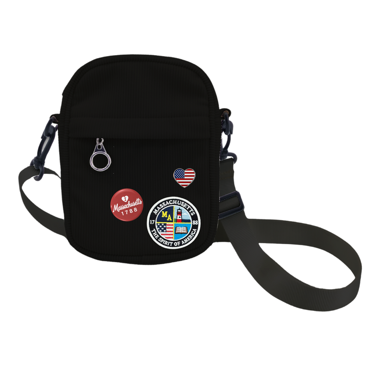 Massachusetts Corduroy Crossbody Bag | Lightweight Travel Shoulder Bag