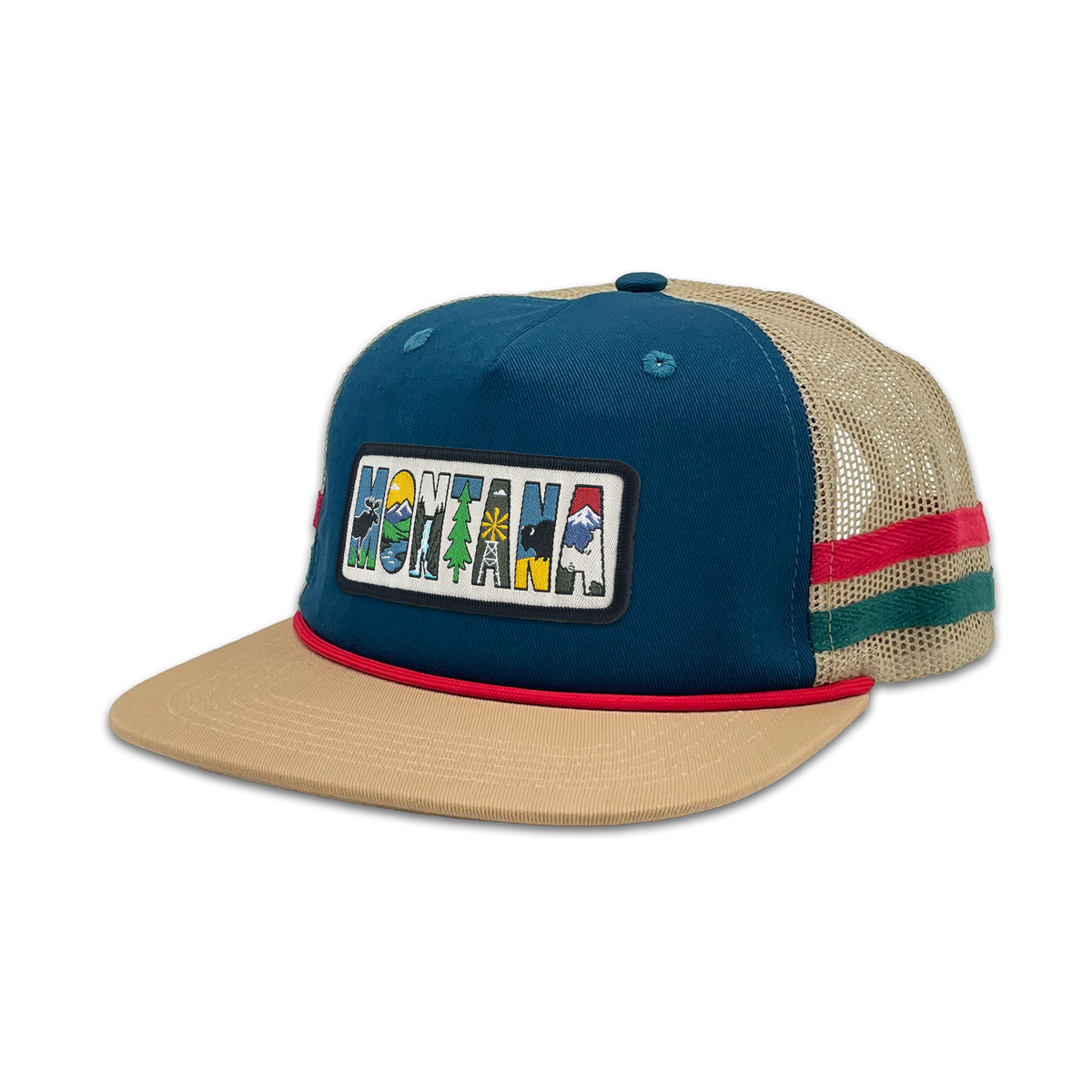 Montana Side Stripe Baseball Cap – Vintage Outdoor Lifestyle Style