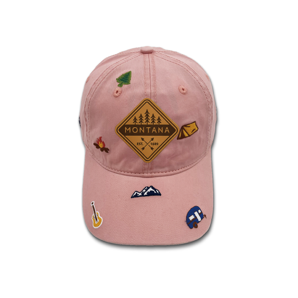 Montana All Over Embroidered Baseball Cap – Vintage Adventure Style