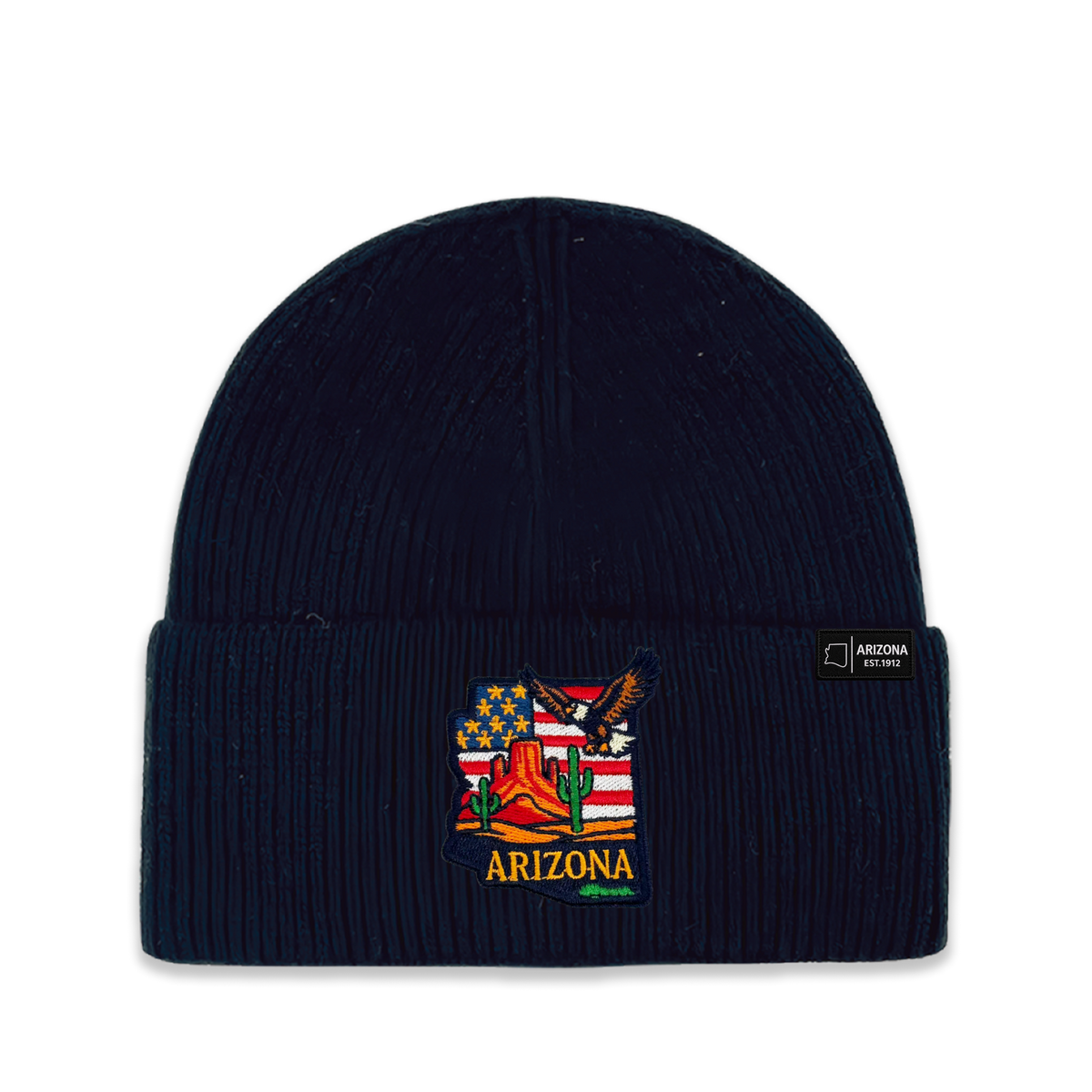 Arizona State Patch Beanie – Classic Acrylic Knit Winter Hat
