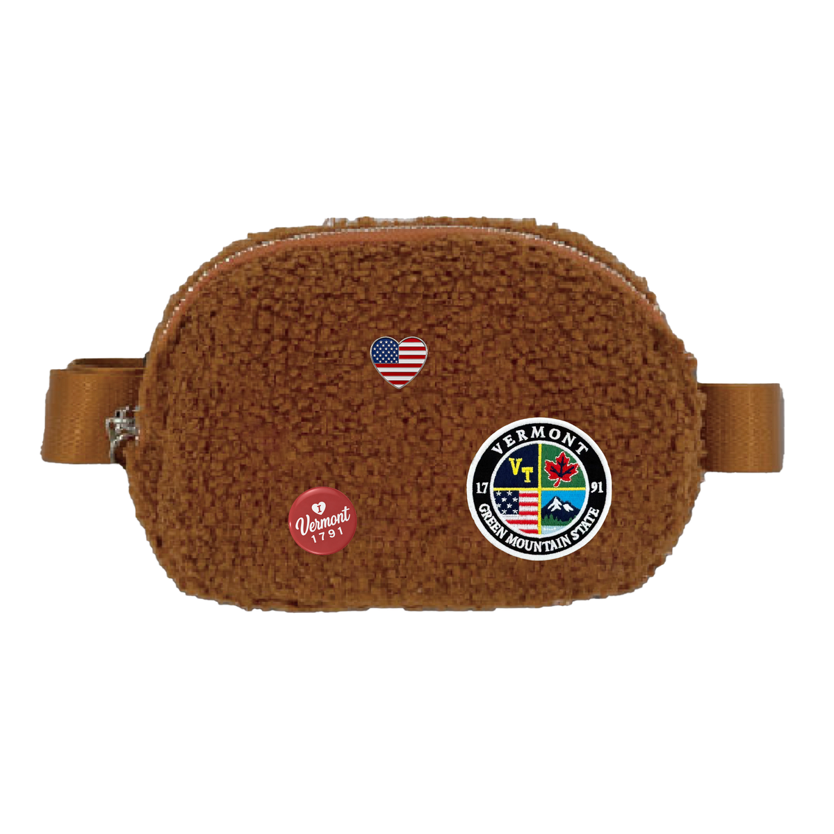 Vermont Sherpa Belt Bag | Cozy Fleece Waist Bag