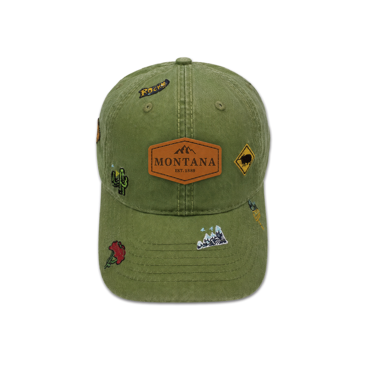Montana Wilderness Explorer All Over Embroidered Baseball Cap