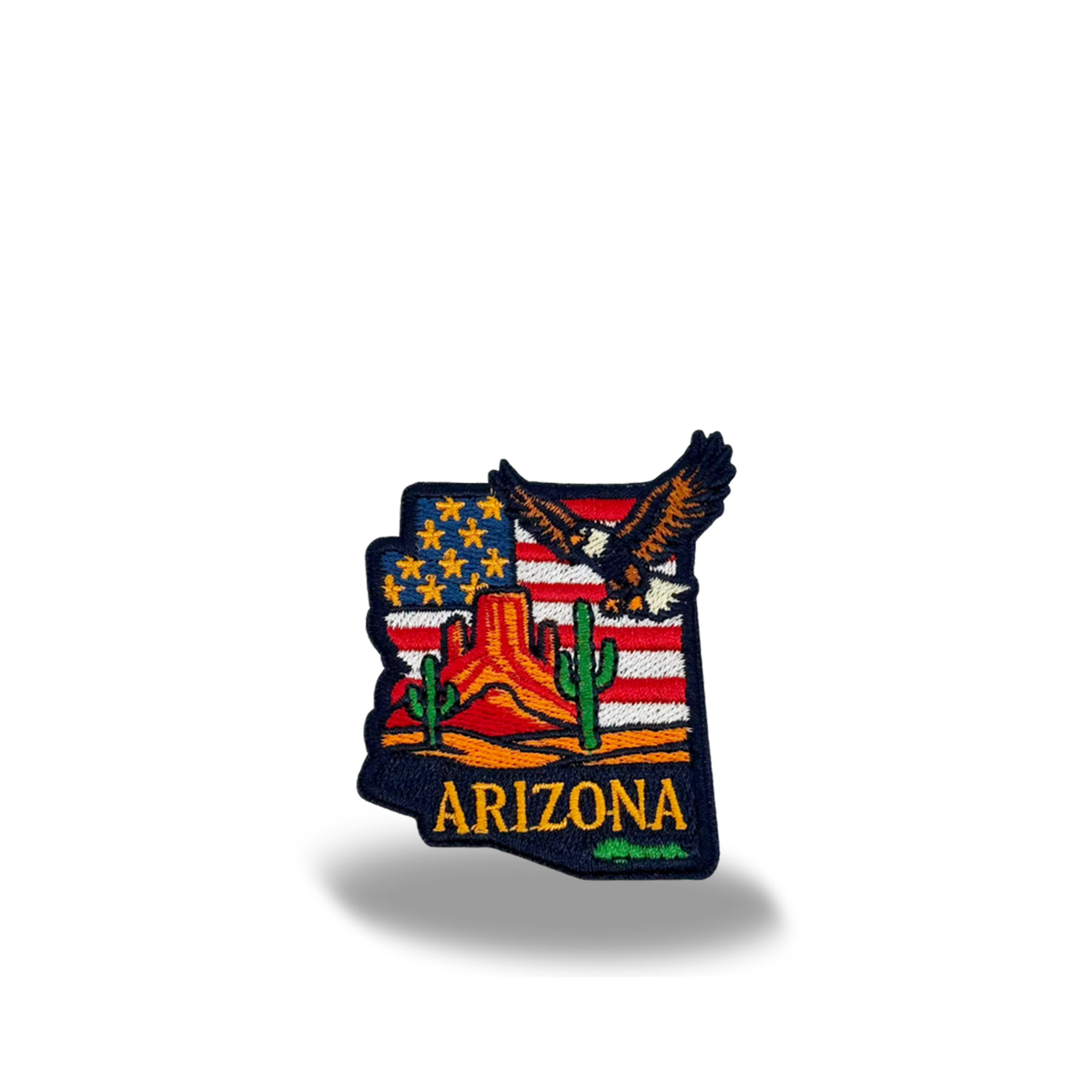 Arizona Desert Eagle Embroidered Patch Iron On State Souvenir Badge