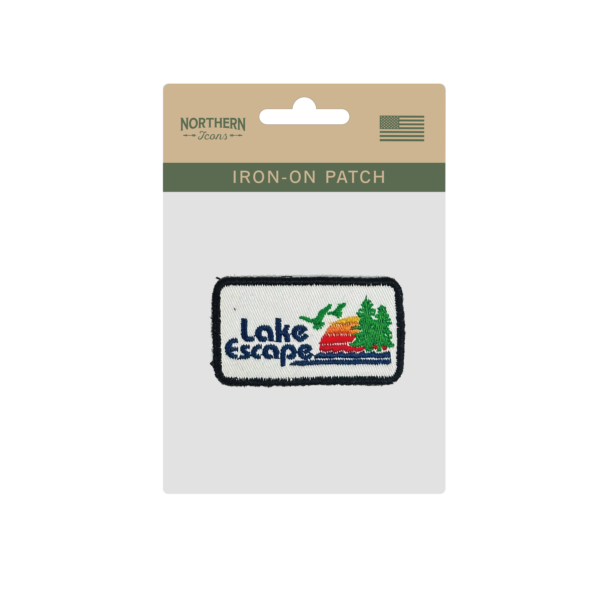 Lake Escape Iron On Embroidery Patch