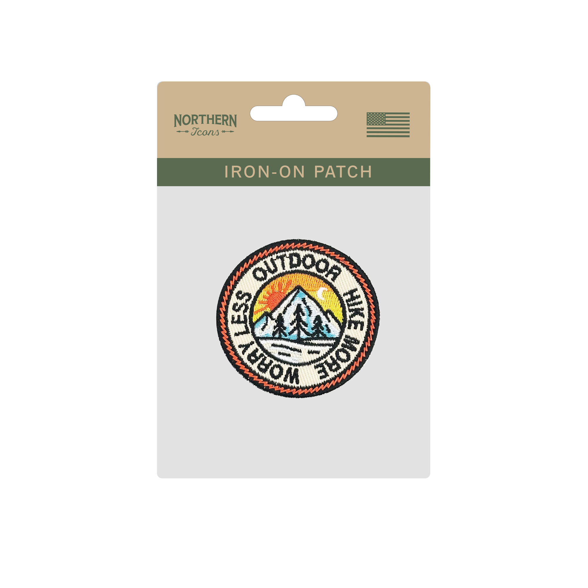 Hike Life Outdoor Iron On Embroidery Patch