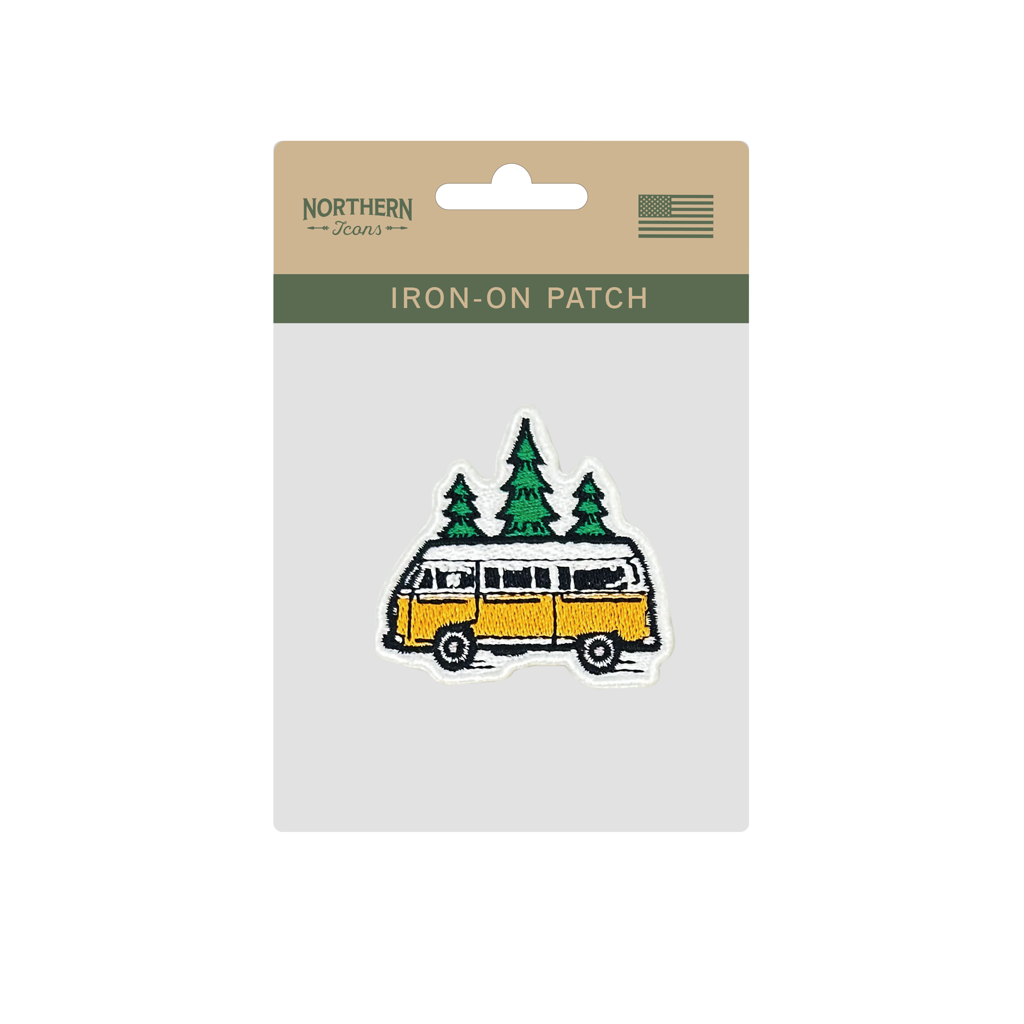 Adventure Van Iron On Embroidery Patch