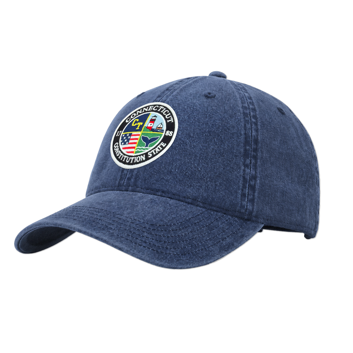 Connecticut Heritage Pigment Dye Washed Cap | Vintage Baseball Hat