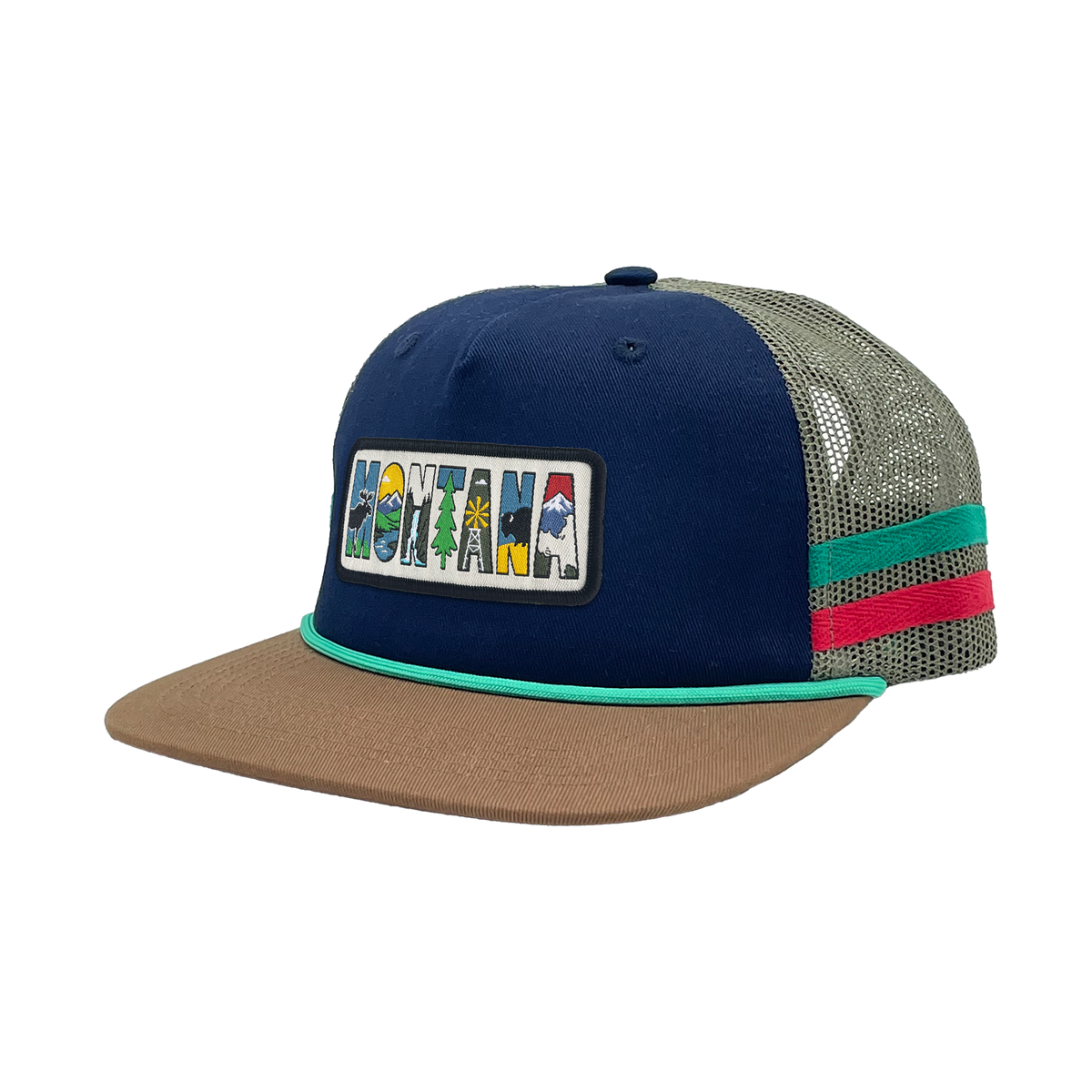 Montana Side Stripe Baseball Cap – Vintage Outdoor Lifestyle Style