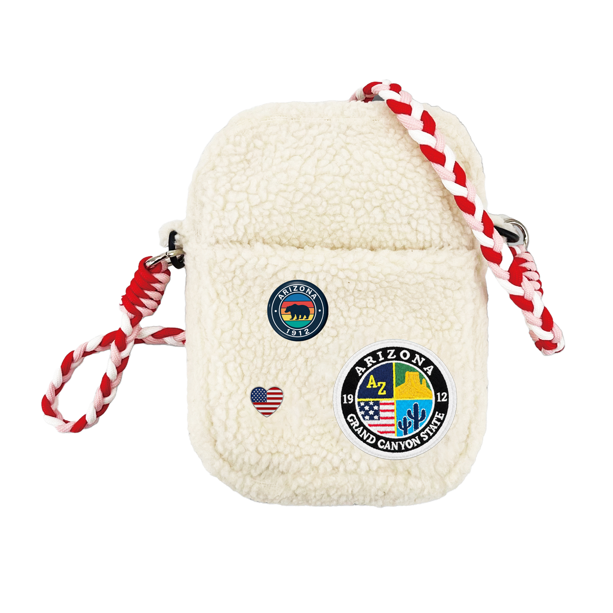 Arizona Sherpa Mini Crossbody Bag | Cozy Travel Shoulder Bag
