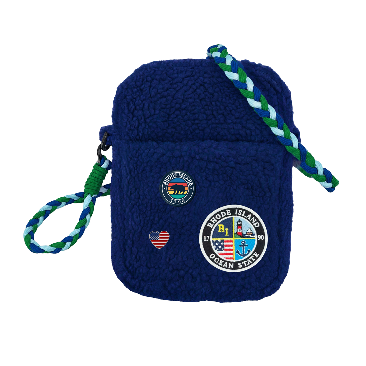 Rhode Island Sherpa Mini Crossbody Bag | Cozy Travel Shoulder Bag