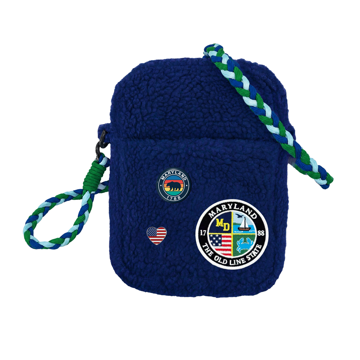 Maryland Sherpa Mini Crossbody Bag | Cozy Travel Shoulder Bag