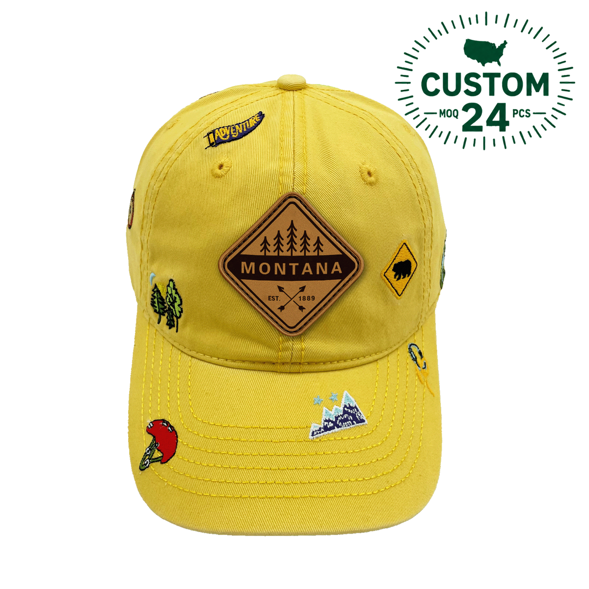 Montana Hiking Outdoor Baseball Cap for Campers and Nature Explorers
