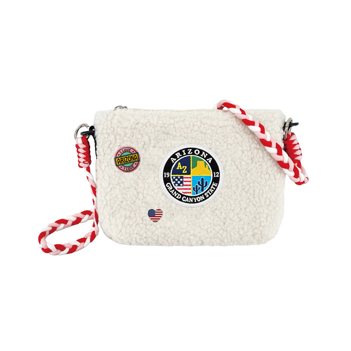 Arizona Sherpa Wallet Sling Bag | Cozy Mini Crossbody Travel Bag