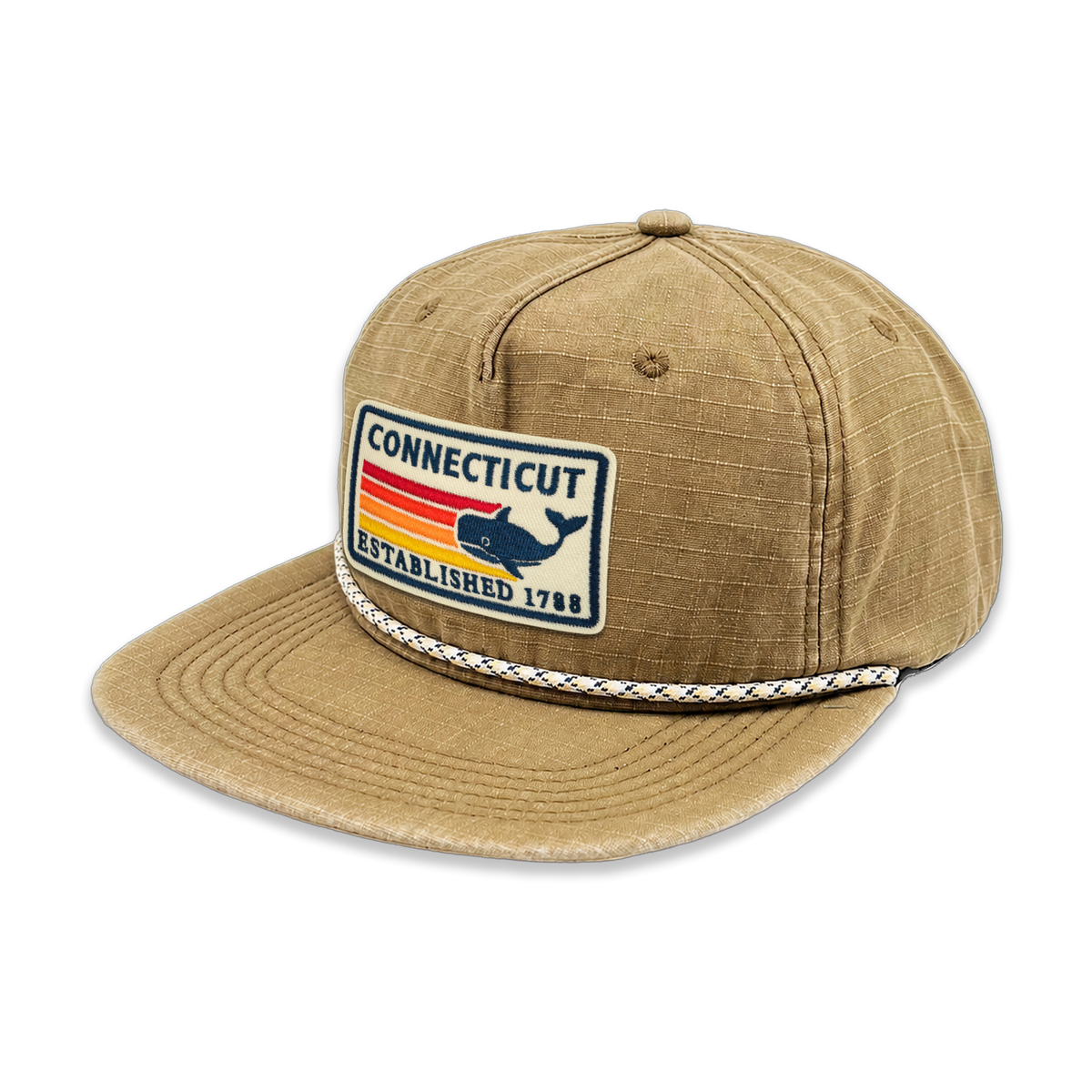 Connecticut Ripstop Flat Brim Rope Cap | Vintage Outdoor Hat