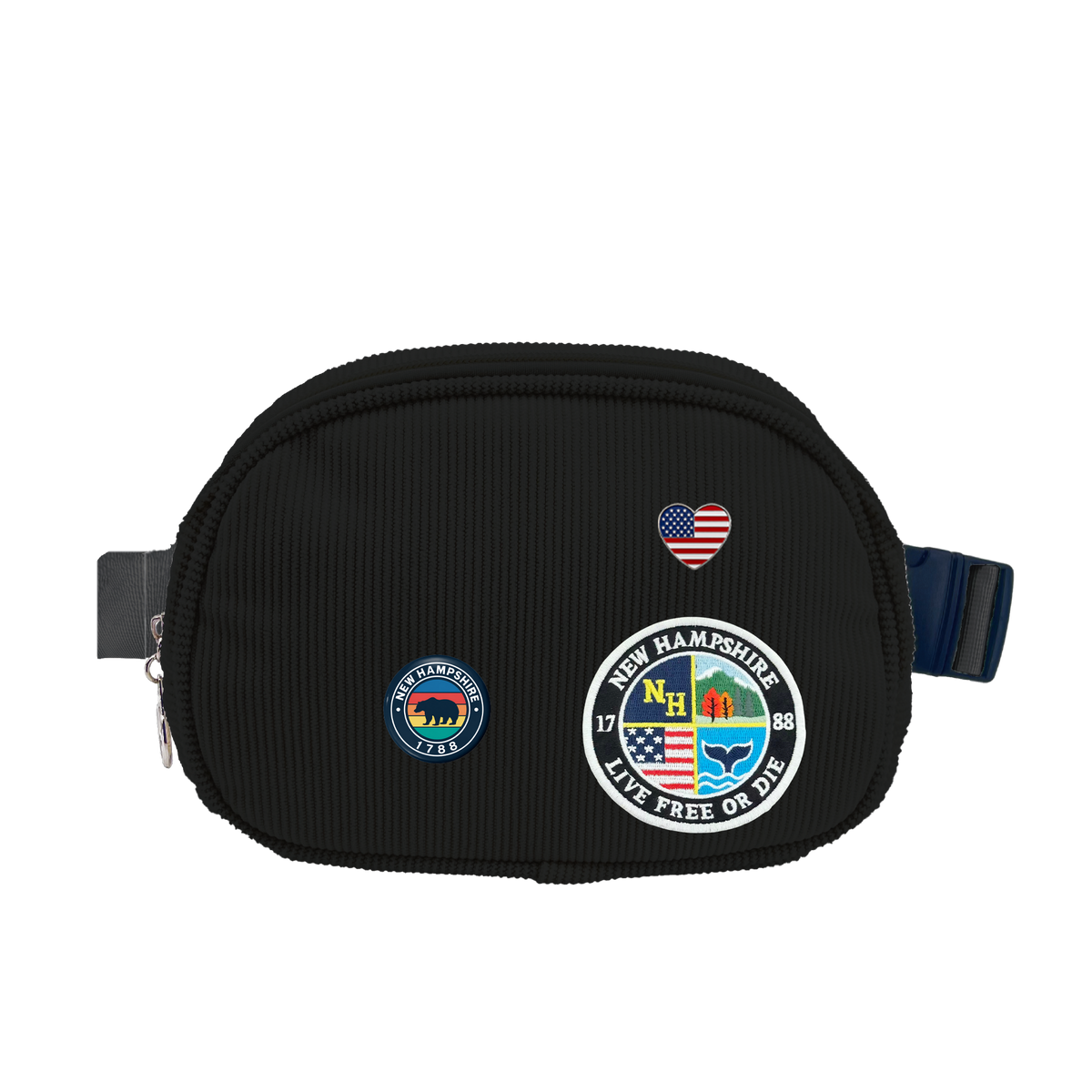 New Hampshire Corduroy Belt Bag | Adjustable Travel Waist & Crossbody Bag
