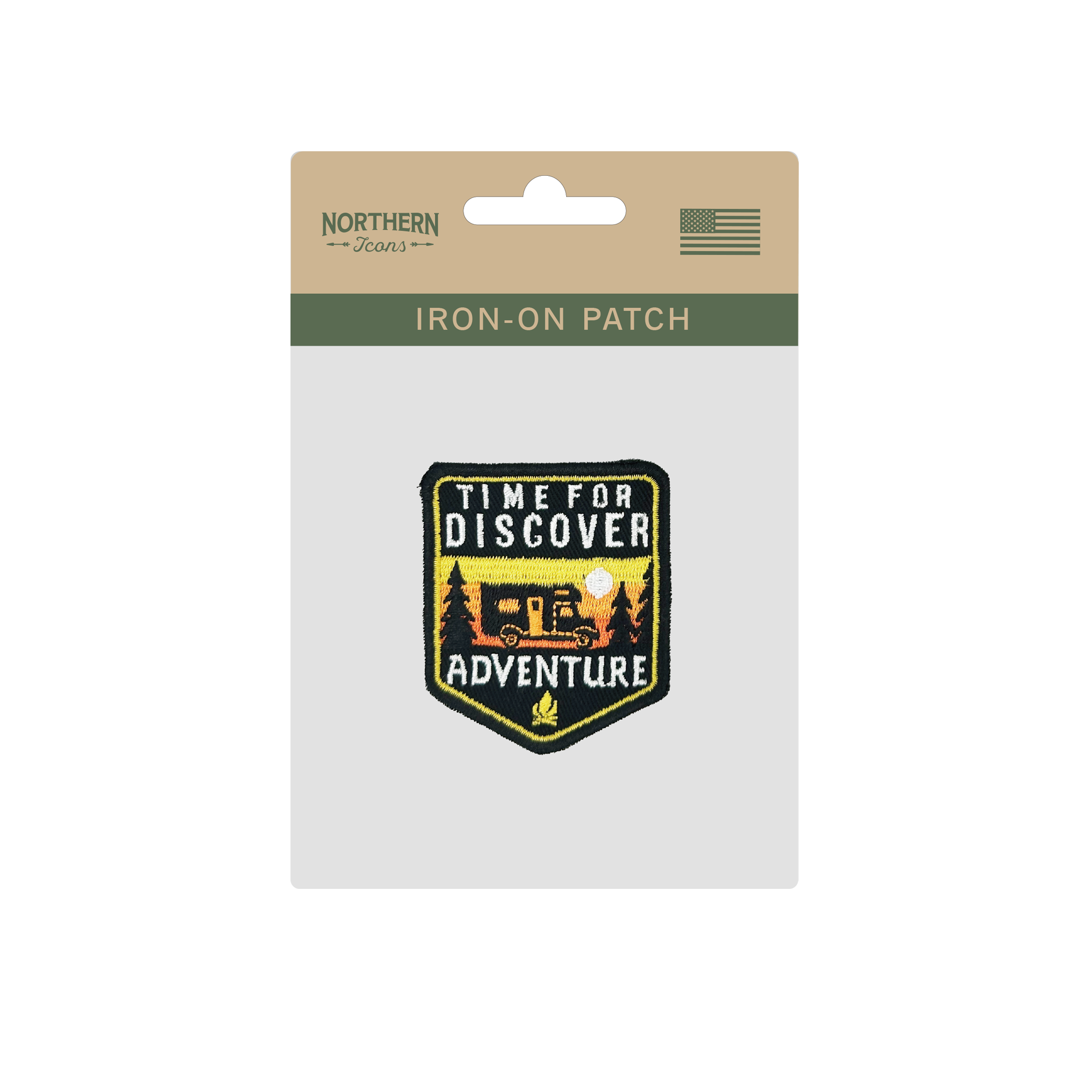 Discover Adventure Iron On Embroidery Patch