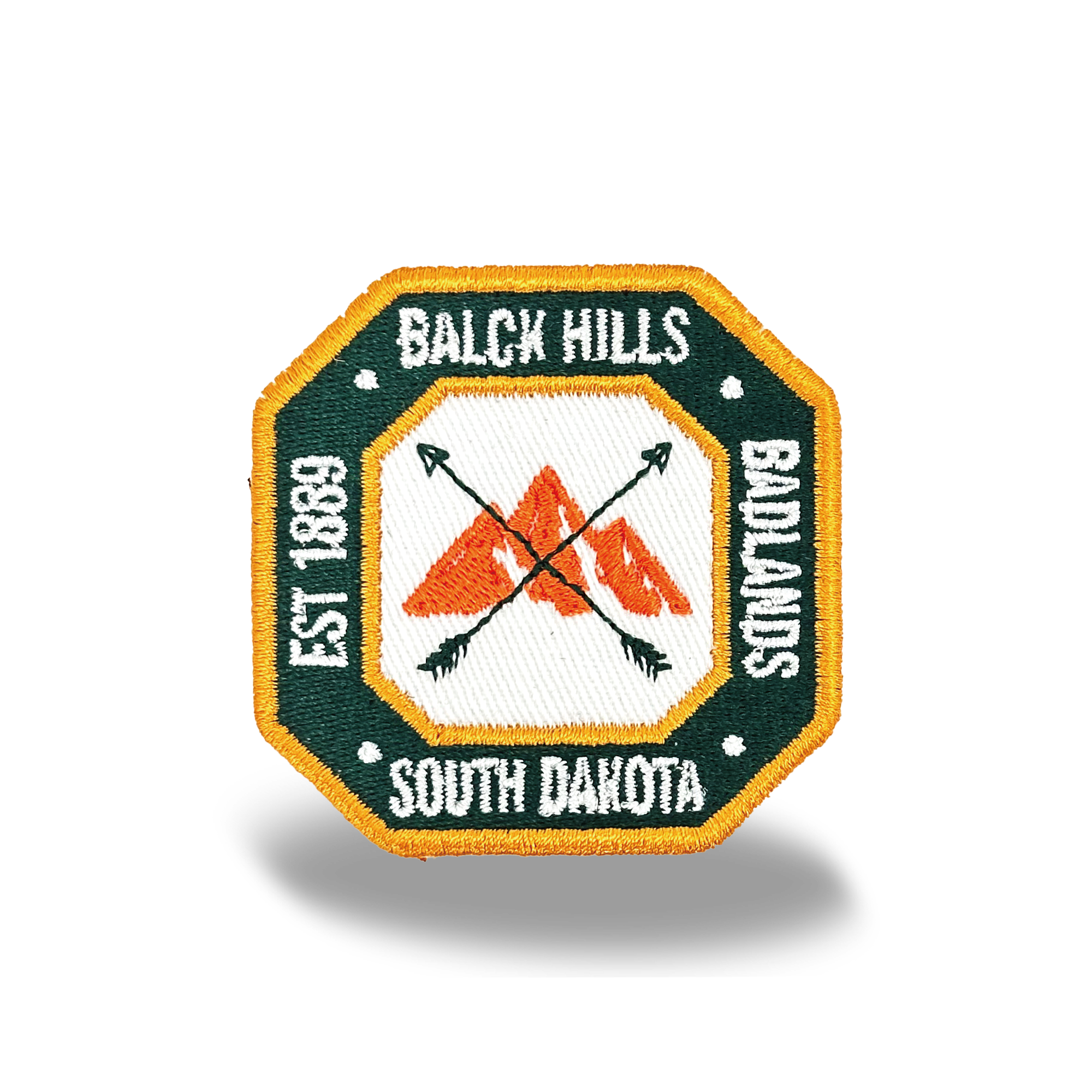South Dakota Black Hills & Badlands Iron On Embroidery Patch