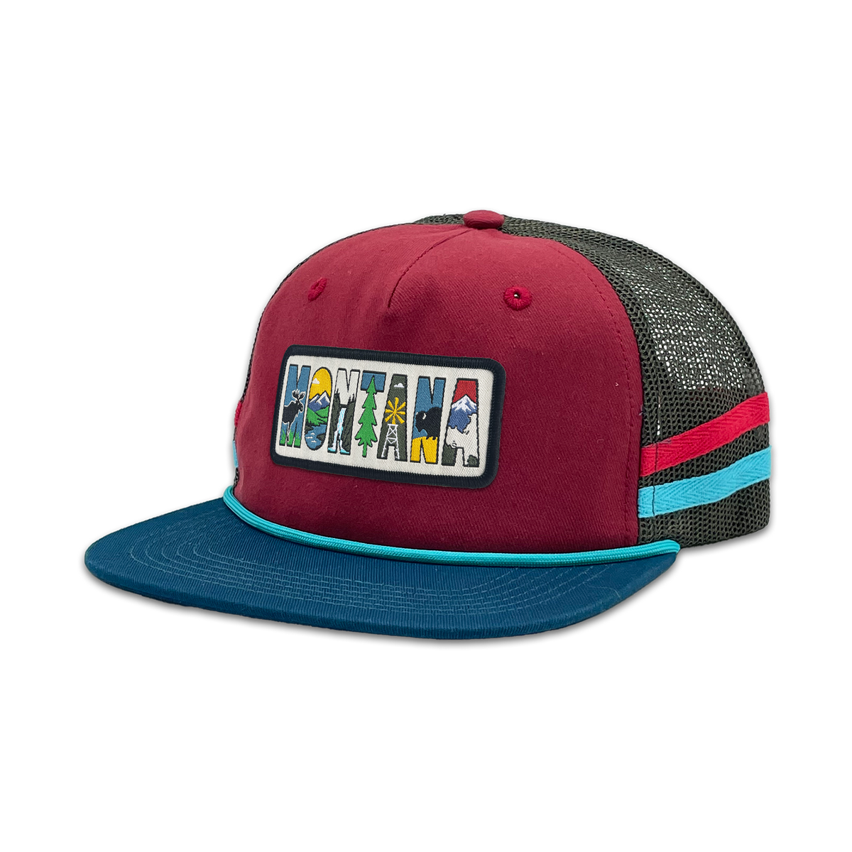 Montana Side Stripe Baseball Cap – Vintage Outdoor Lifestyle Style