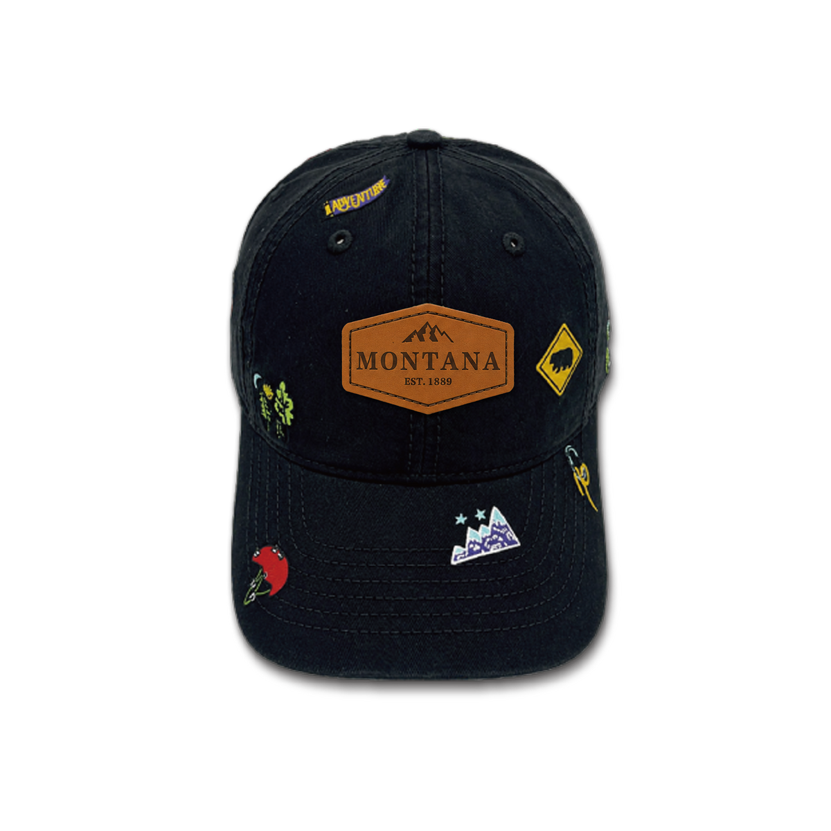 Montana Wilderness Explorer All Over Embroidered Baseball Cap