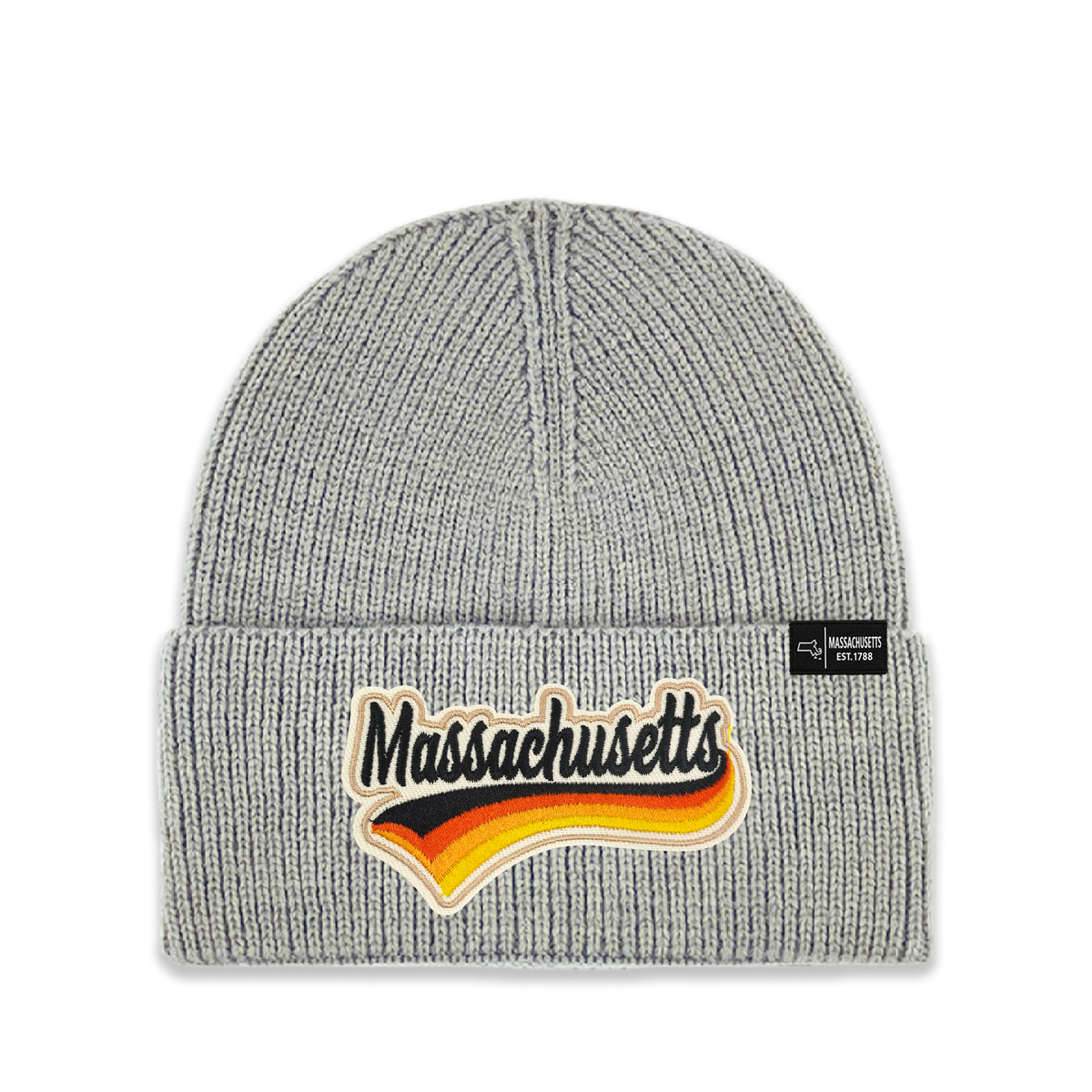 Massachusetts Vintage Heritage Knit Beanie - Classic State Winter Hat