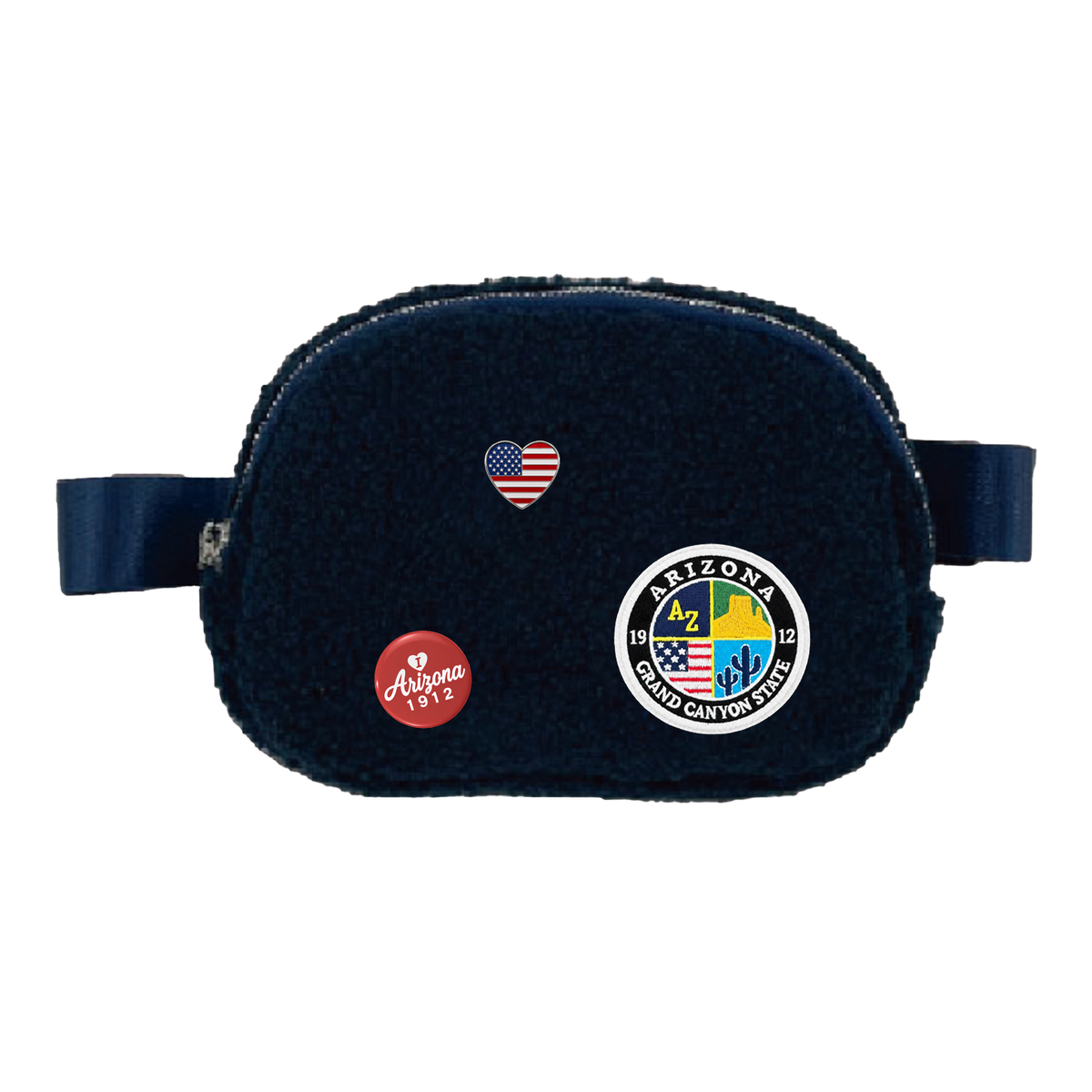 Arizona Sherpa Belt Bag | Cozy Fleece Waist & Crossbody Bag