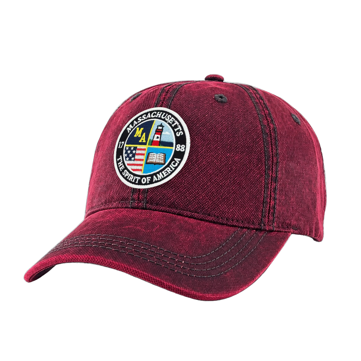 Massachusetts Heritage Oilskin Washed Cap - Vintage Outdoor Baseball Hat