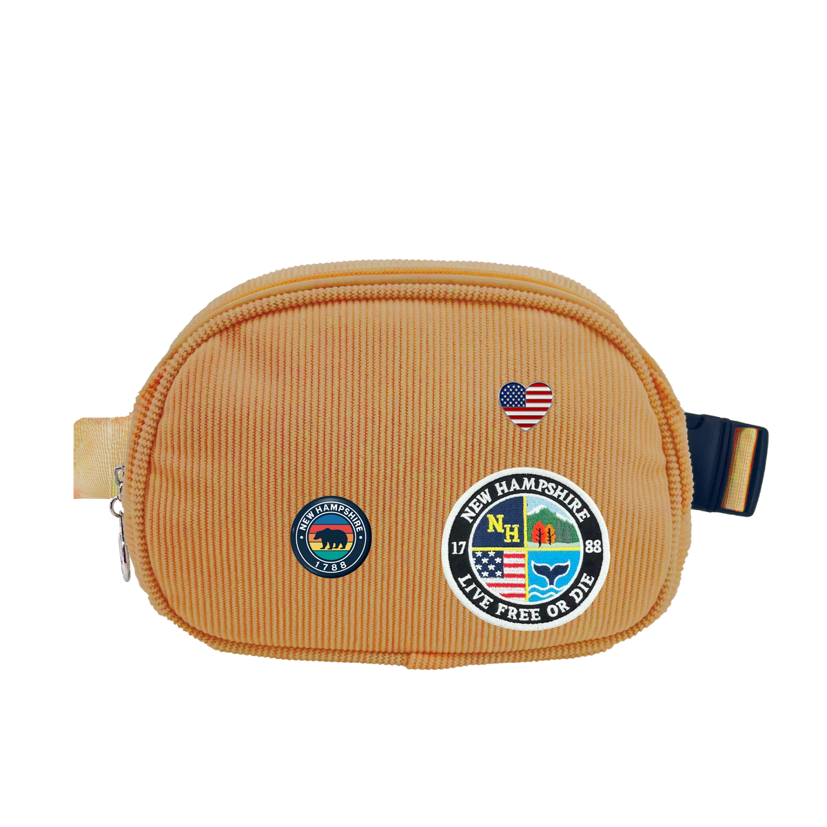 New Hampshire Corduroy Belt Bag | Adjustable Travel Waist & Crossbody Bag