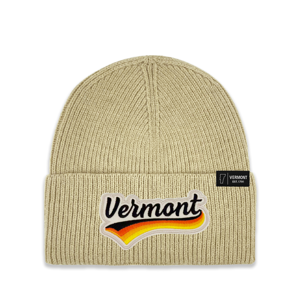 Vermont Patch Beanie | Embroidered State Winter Hat