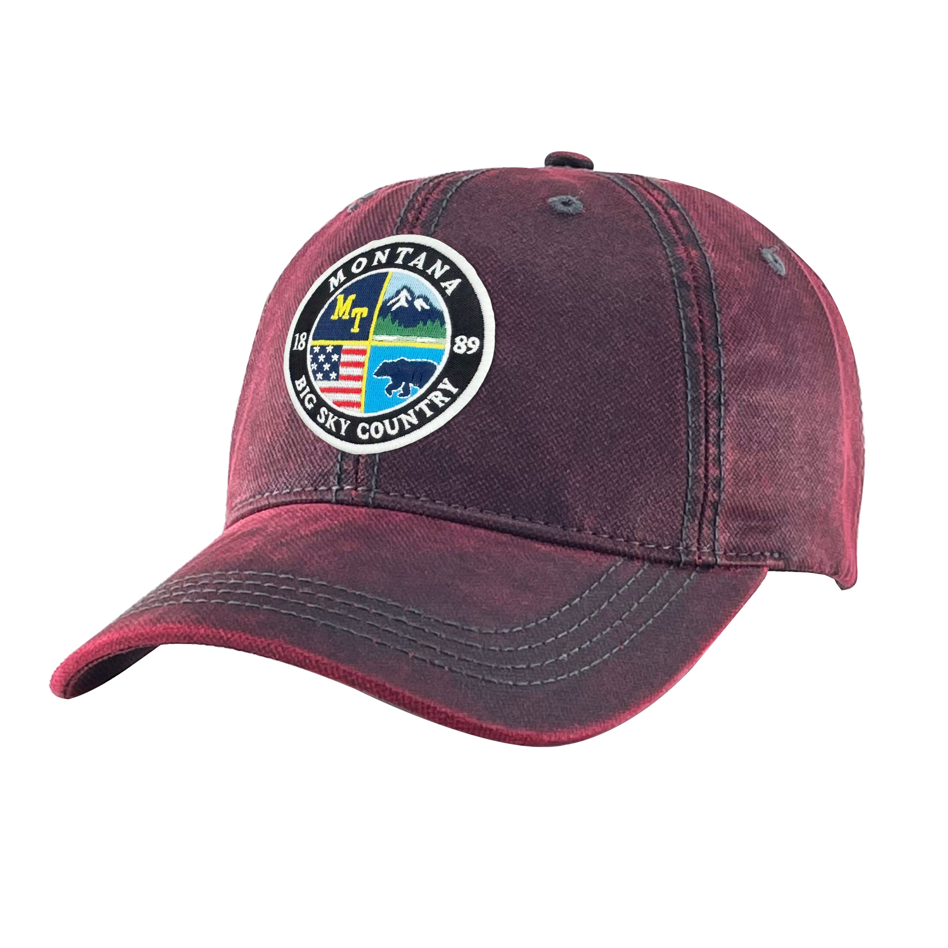 Montana Vintage Patch Baseball Cap ¨C Outdoor Adventure Hat for Travel & Everyday Wear