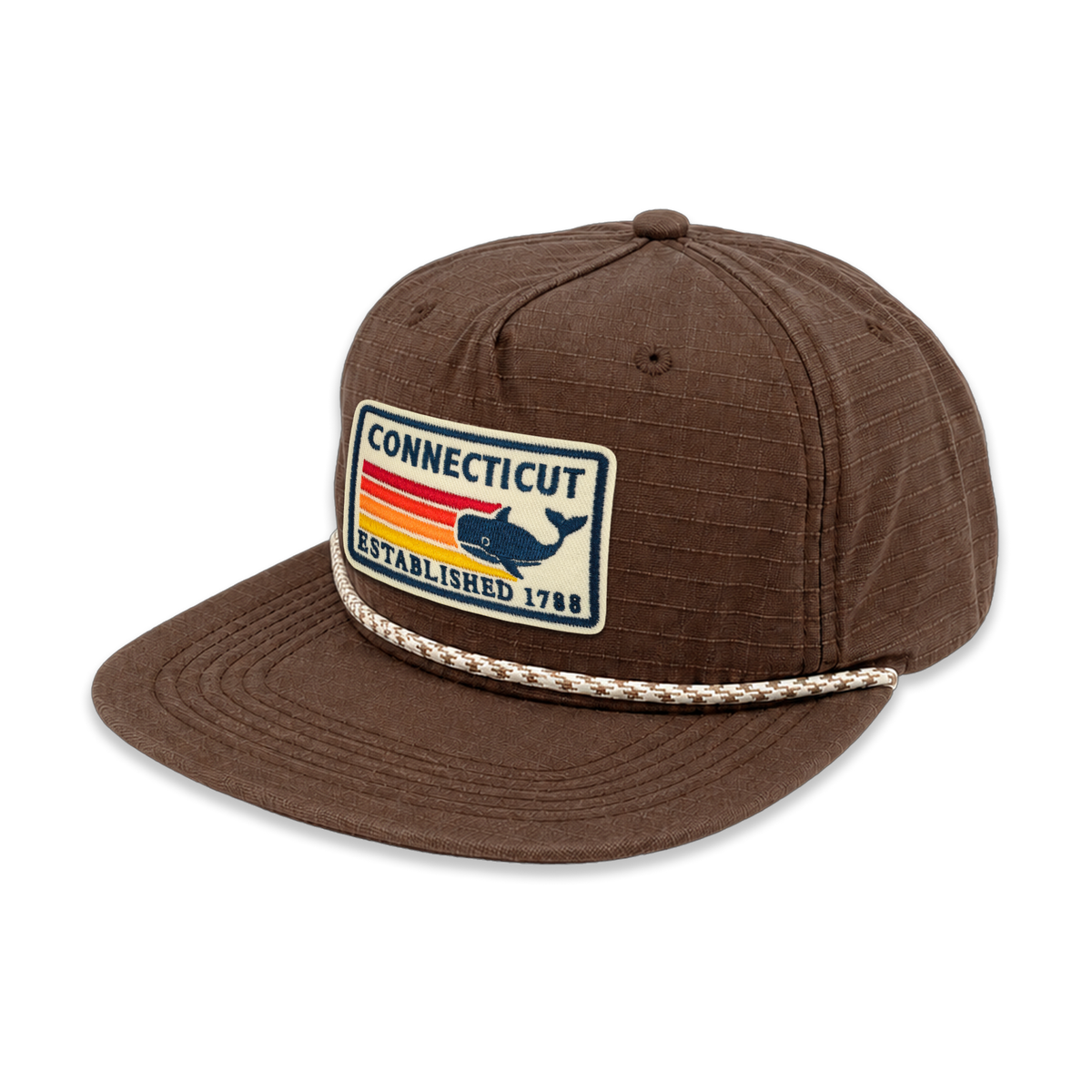 Connecticut Ripstop Flat Brim Rope Cap | Vintage Outdoor Hat